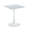 BREAK Table 60x60cm White Color, MDF-Metal