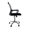BF2110 Office Armchair Chromed Base/Mesh Grey-Black