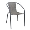 BALENO-W Armchair Metal Anthracite/Mixed Grey Wicker