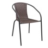 BALENO-W Armchair Metal Brown/Brown Wicker