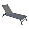 CORTE K/D Lounger Metal Black/Textilene Anthracite