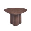 LEBRON Coffee Table 80x80cm MDF Walnut