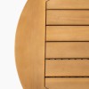 MARK Set (4pcs) Acacia Natural, Rope Wicker Black, Cushions Beige