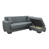 JACKSON-Max Storage Corner Sofabed, Fabric Dark Grey