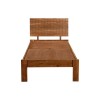 CAPITAL Bed (for Mattress 90x200cm) Acacia, Natural Finish