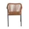 DINA Armchair Alu Anthracite/Rope Wicker Natural