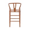 LIMA Barstool Beech Walnut, Seat Paper Rope Natural