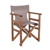Director Armchair Impregnation Walnut Beech/Text. Sand Beige