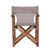 Director Armchair Impregnation Walnut Beech/Text. Sand Beige