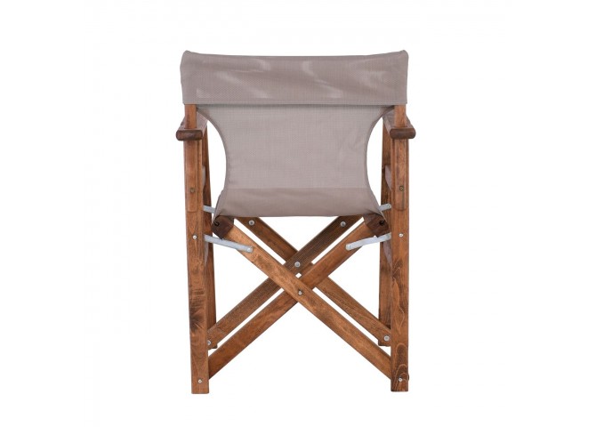 Director Armchair Impregnation Walnut Beech/Text. Sand Beige