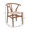 LIMA Chair Walnut, Seat Paper Rope