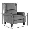 SIMPLE Relax Armchair Velure Grey Fabric
