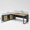 Γραφείο Αναστρέψιμο 180x160cm Sonoma/Γκρι