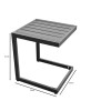 CORTE Side Table Metal Black 35x35x41cm