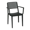 NOLA Stackable Armchair PP-UV Black
