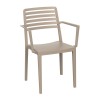 NOLA Stackable Armchair PP-UV Tortora