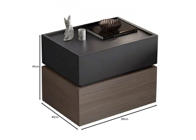 VANITY Bedside 60x40x45cm Sonoma Oak/Grey