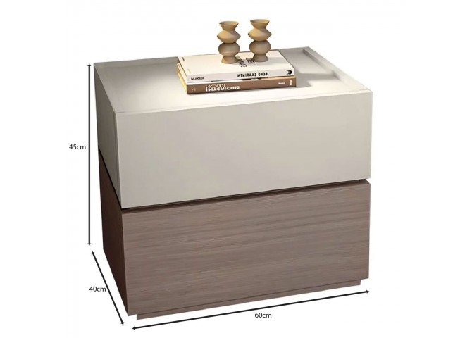 VANITY Bedside 60x40x45cm Sonoma Oak/Cream