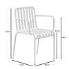 MODIAL Armchair Metal White