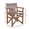 Director Armchair Impregnation Walnut Beech/Text. Sand Beige