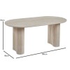 DIAZ Table 180x90cm MDF Natural Stone