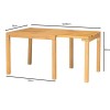 COZY Extend.Side Table 50+(30)x50cm, Acacia Natural