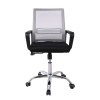 BF2110 Office Armchair Chromed Base/Mesh Grey-Black