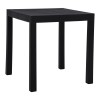 DALTON Table 72x72cm PP-UV Black/Metal Black