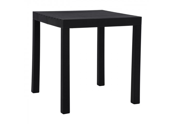 DALTON Table 72x72cm PP-UV Black/Metal Black