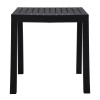 DALTON Table 72x72cm PP-UV Black/Metal Black