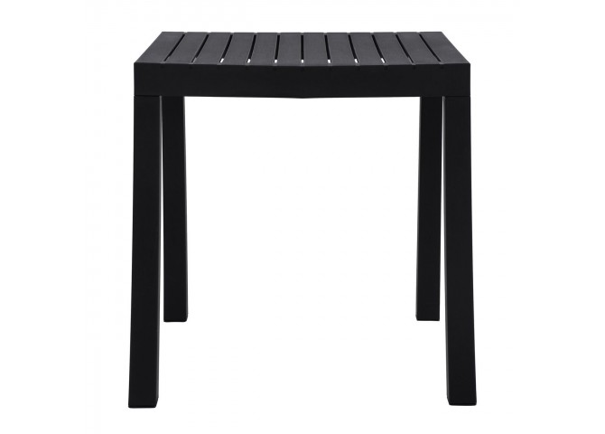 DALTON Table 72x72cm PP-UV Black/Metal Black