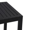 DALTON Table 72x72cm PP-UV Black/Metal Black