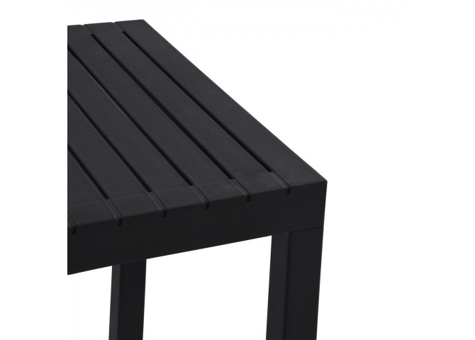 DALTON Table 72x72cm PP-UV Black/Metal Black