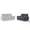 DALLAS 2-Seater Sofa Grey Fabric