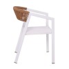 PARMA Armchair Alu White/Rope Wicker Natural