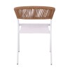 PARMA Armchair Alu White/Rope Wicker Natural
