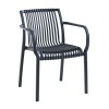 MODENA Stackable Armchair PP-UV Anthracite
