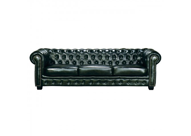 CHESTERFIELD Birmingham 4-S Leather Antique Green