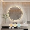 LED-1 Wall Mirror D60cm, Illuminated