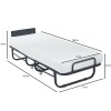 COLMAN Folding Bed 76x195x43cm/Mattress 12cm