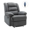 JULIA Massage Armchair Relax Grey Fabric