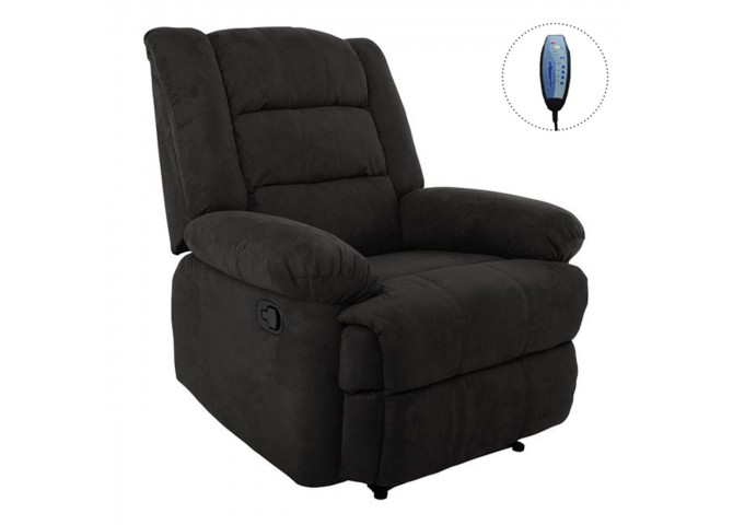 JULIA Massage Armchair Relax Black Fabric