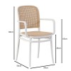 FLORENCE Stacking Armchair PP White/Beige
