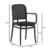 FLORENCE Stacking Armchair PP Black