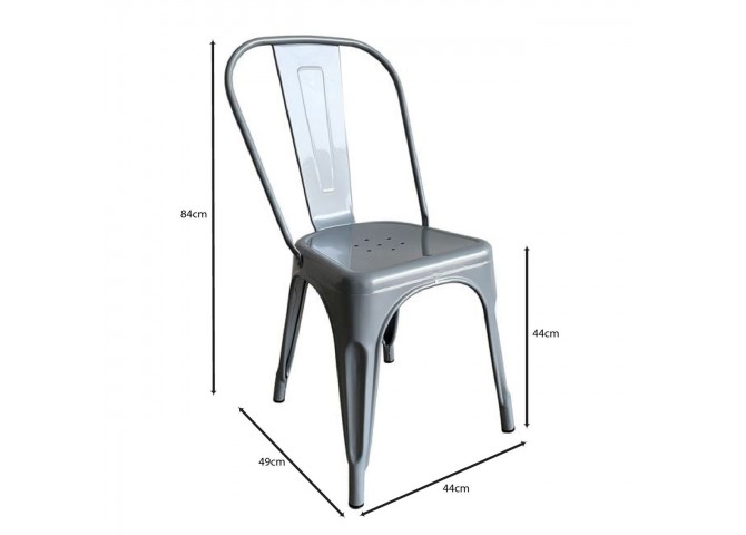 RELIX Chair Metal Grey