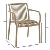 MODENA Stackable Armchair PP-UV Tortora