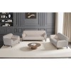 VICTORIA Sofa Set (1+2+3) Beige Fabric