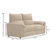 DALLAS 2-Seater Sofa Beige Fabric
