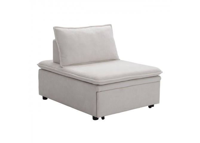 FRANNIE Chair-Bed, Beige Fabric