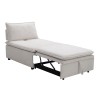 FRANNIE Chair-Bed, Beige Fabric